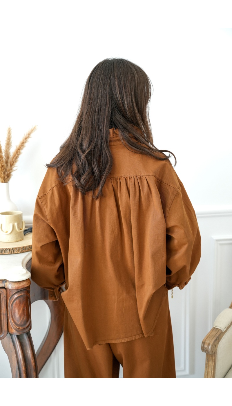 johanna toutoun POCHE CAMEL CHEMISIER