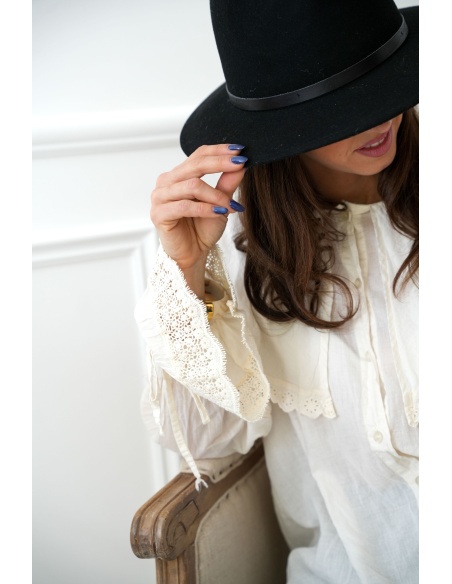 johanna toutoun BRODE ECRU CHEMISIER