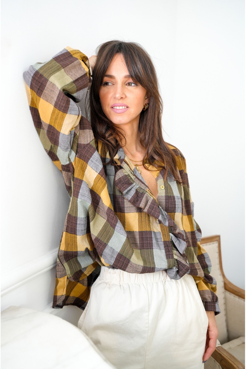 johanna toutoun CARREA JAUNE CHEMISIER