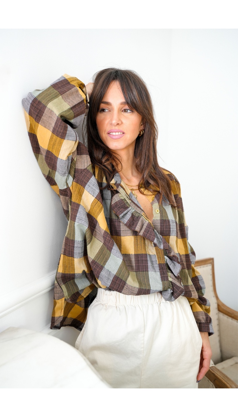 johanna toutoun CARREA JAUNE CHEMISIER