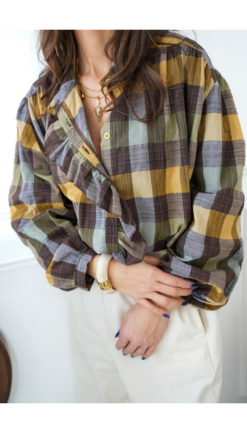 johanna toutoun CARREA JAUNE CHEMISIER