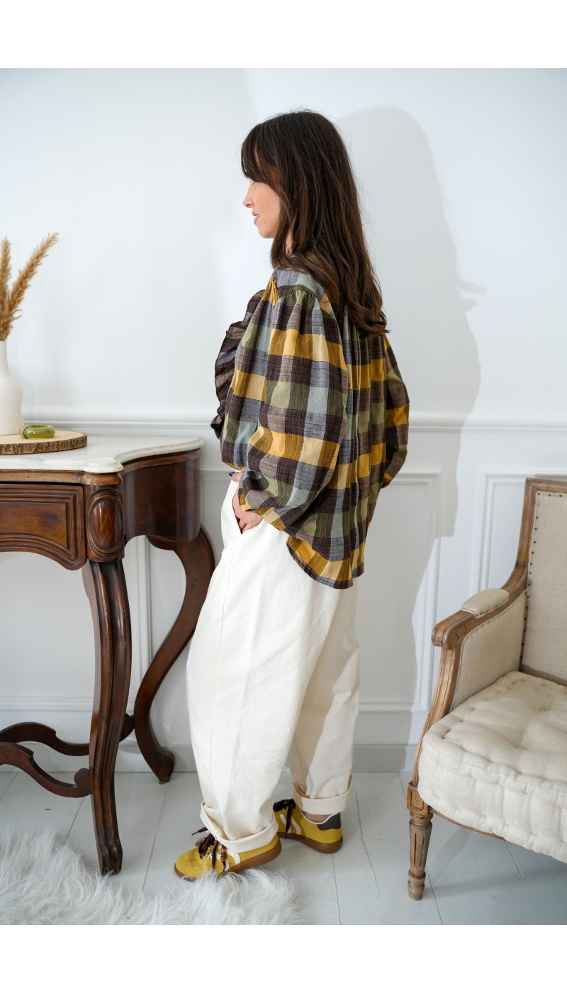 johanna toutoun CARREA JAUNE CHEMISIER