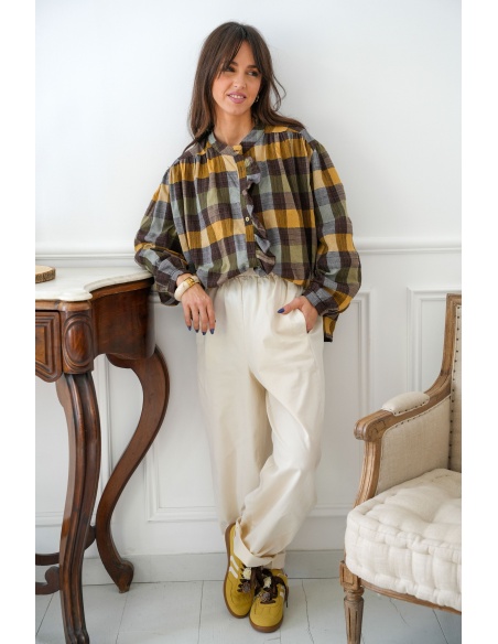 johanna toutoun CARREA JAUNE CHEMISIER