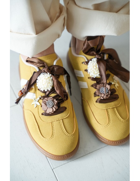 Baskets Bijoux Jaune ANTONELLA