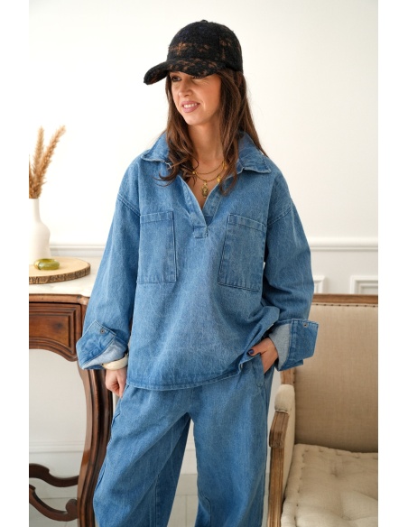 johanna toutoun COL V JEANS HAUTS