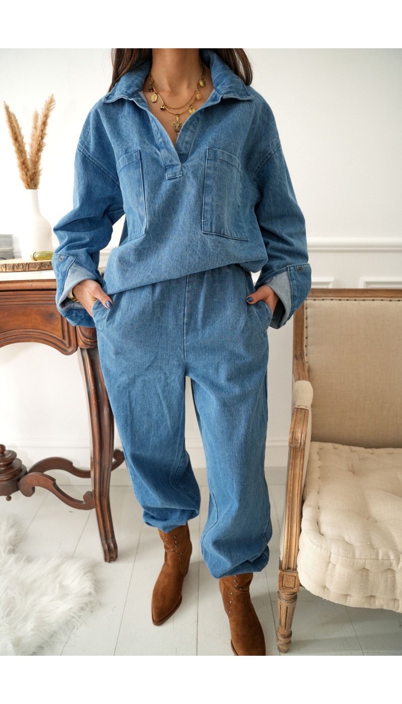 johanna toutoun COL V JEANS HAUTS