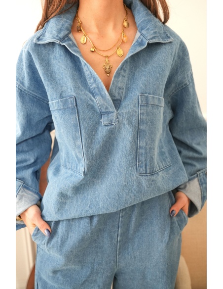 johanna toutoun COL V JEANS HAUTS