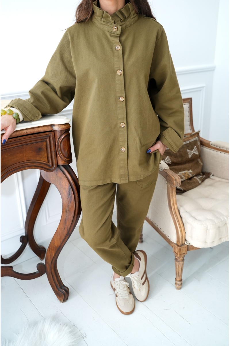 johanna toutoun  KAKI CHEMISIER 2