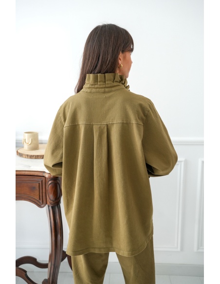 johanna toutoun  KAKI CHEMISIER