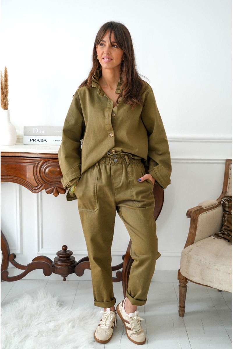 johanna toutoun  KAKI PANTALON FEMME 2