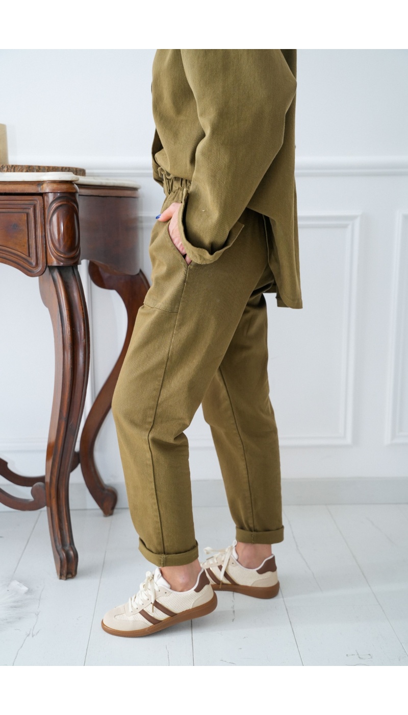 JADE Khakifarbene Karottenhose Johanna - 3 | RUNTER