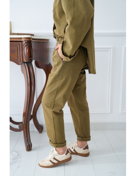 johanna toutoun  KAKI PANTALON FEMME