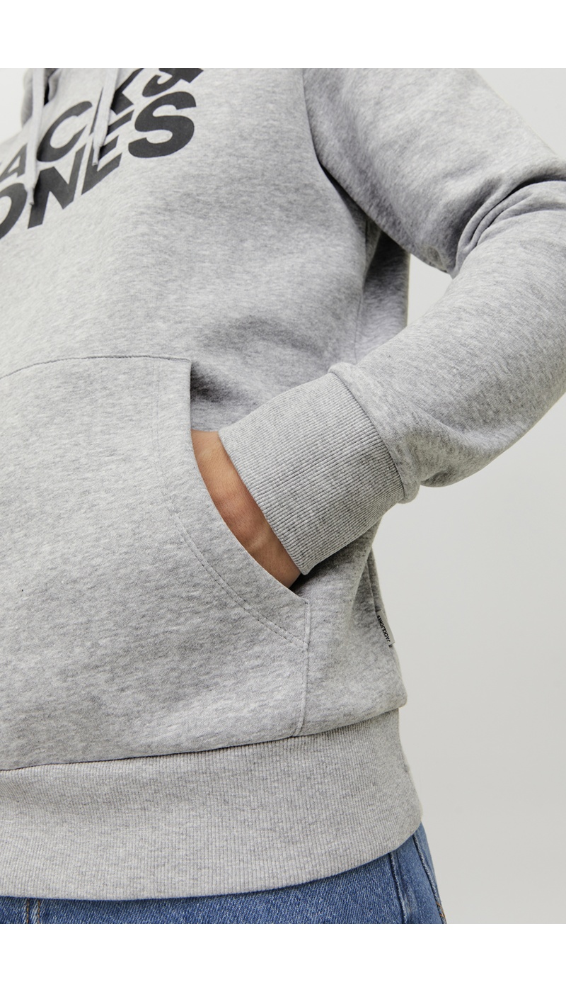 Sudadera Con Logo Light Grey Melange JJECORP Jack&Jones - 6 | TOPS