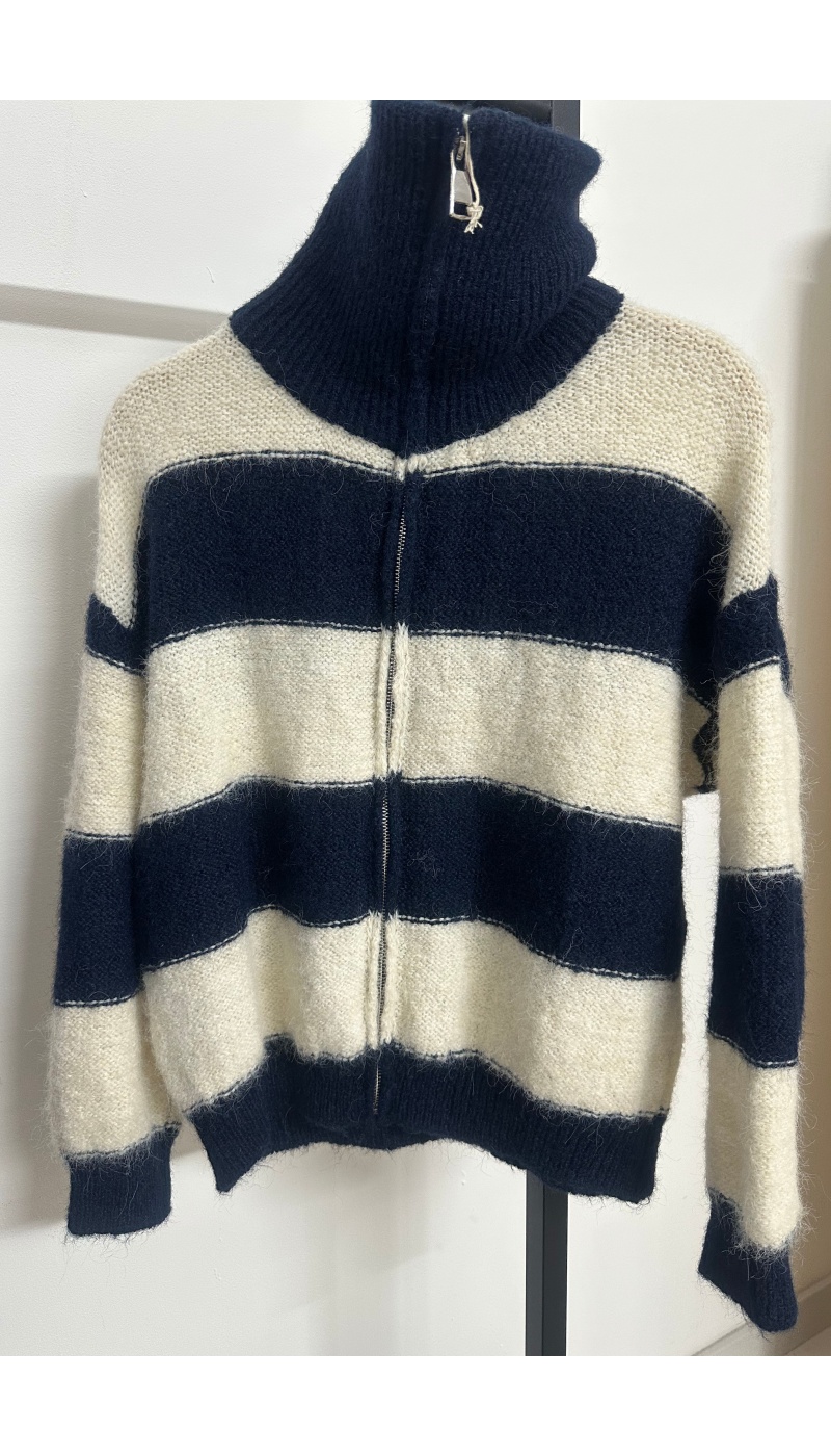 Gilet Rayé Marine LOLA Noho - 1 | HAUTS