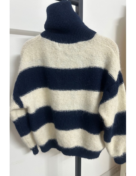 Gilet Rayé Marine LOLA Noho - 3 | HAUTS