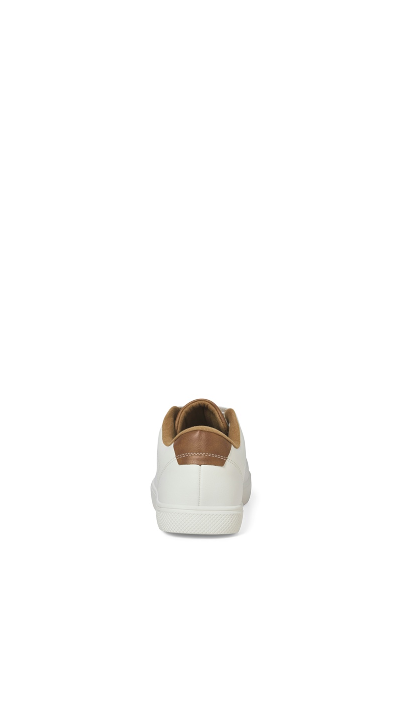 JACKandJONES WHITE COGNAC CHAUSSURES
