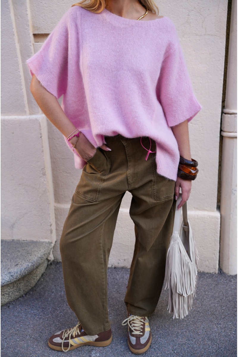 Pull Maille Rose Banditas ONDINA 2