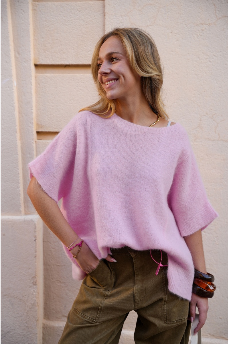 Pull Maille Rose Banditas ONDINA