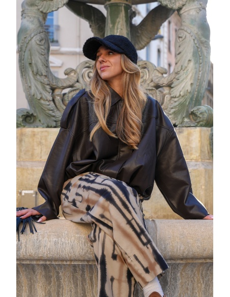 Veste Bouffante Chocolat DIANA