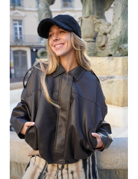 Veste Bouffante Chocolat DIANA