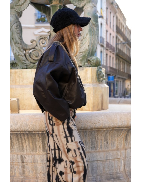 Veste Bouffante Chocolat DIANA