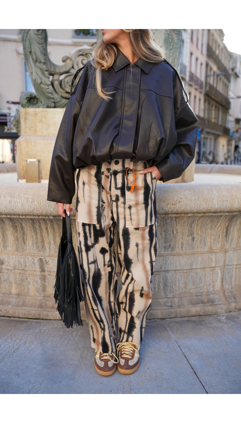 banditas IMPRI ECRU PANTALON FEMME