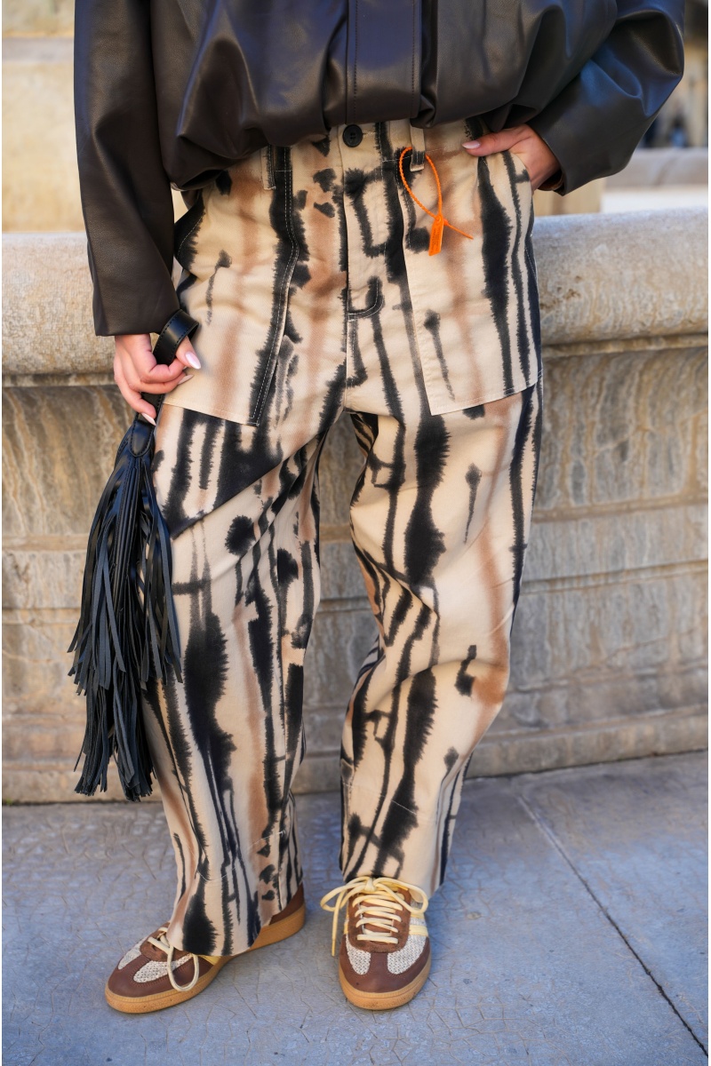 banditas IMPRI ECRU PANTALON FEMME