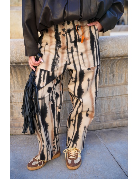 banditas IMPRI ECRU PANTALON FEMME