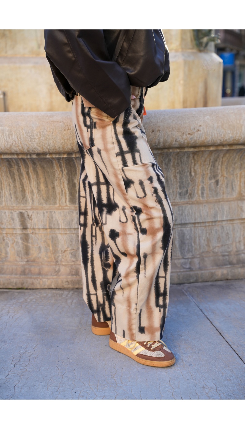 banditas IMPRI ECRU PANTALON FEMME