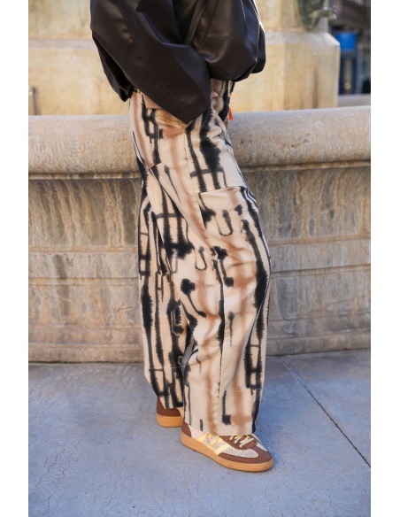 banditas IMPRI ECRU PANTALON FEMME