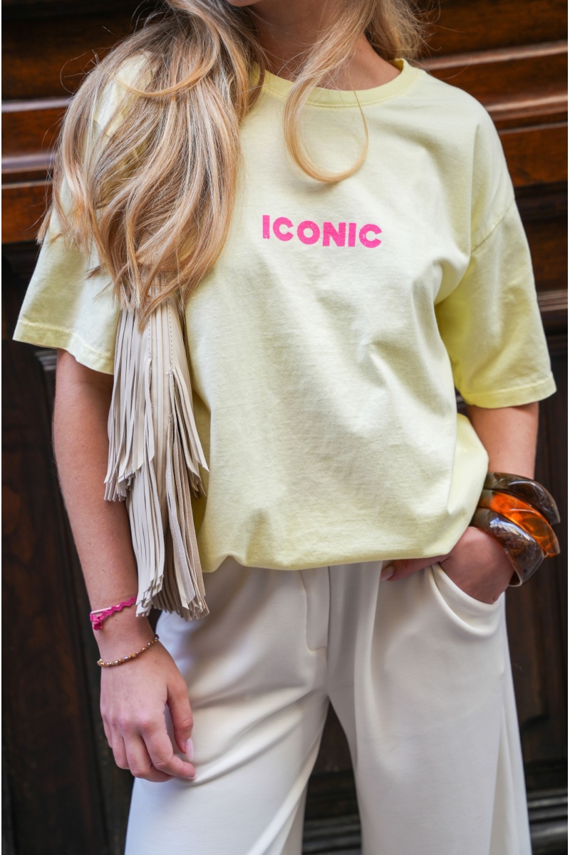 easy mode ICONIC JAUNE T-SHIRT MC FEMME 2