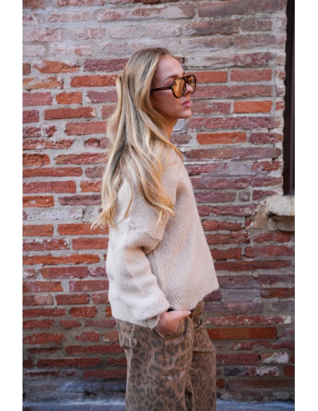 Pull Beige Banditas CARMEN