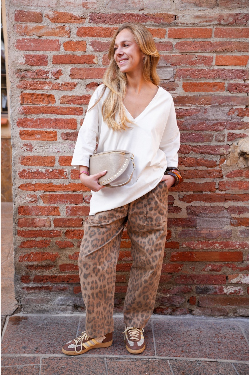 banditas LEOPAR CAMEL PANTALON FEMME 2
