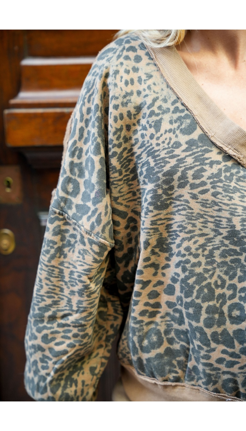 banditas LEOPAR CAMEL PULL FEMME