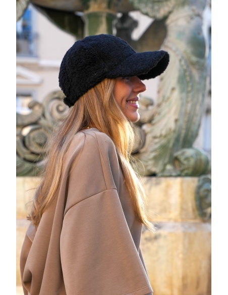 Casquette Bouclette Noire BONNIE