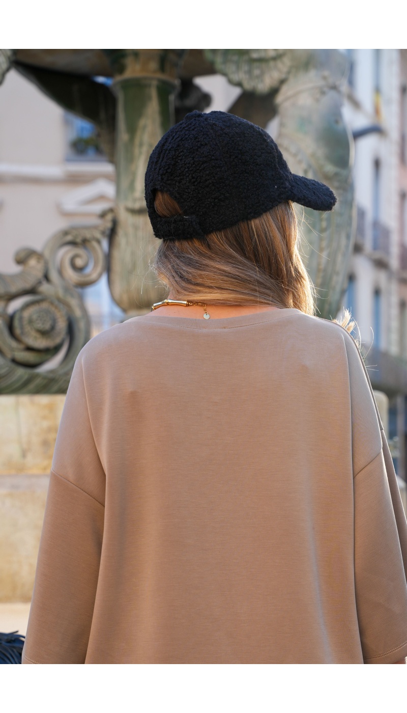 Casquette Bouclette Noire BONNIE