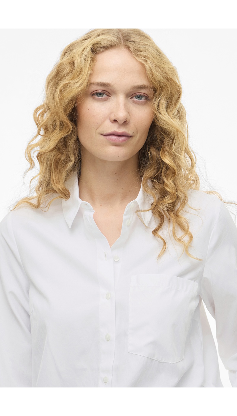 VILA A/S BRIGHT WHITE CHEMISES ML