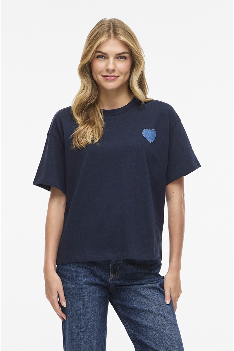 VILA A/S NAVY BLAZER T-SHIRTS MC 2