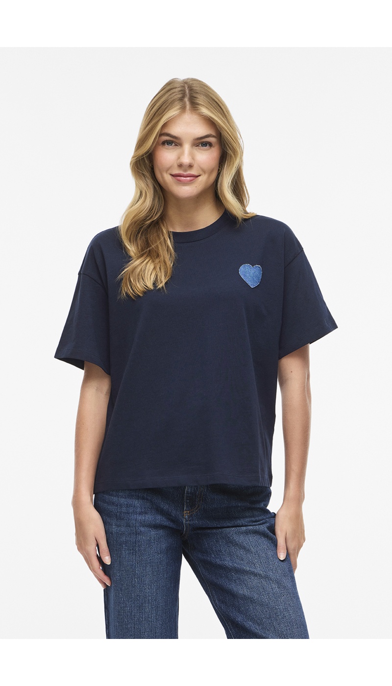 VILA A/S NAVY BLAZER T-SHIRTS MC