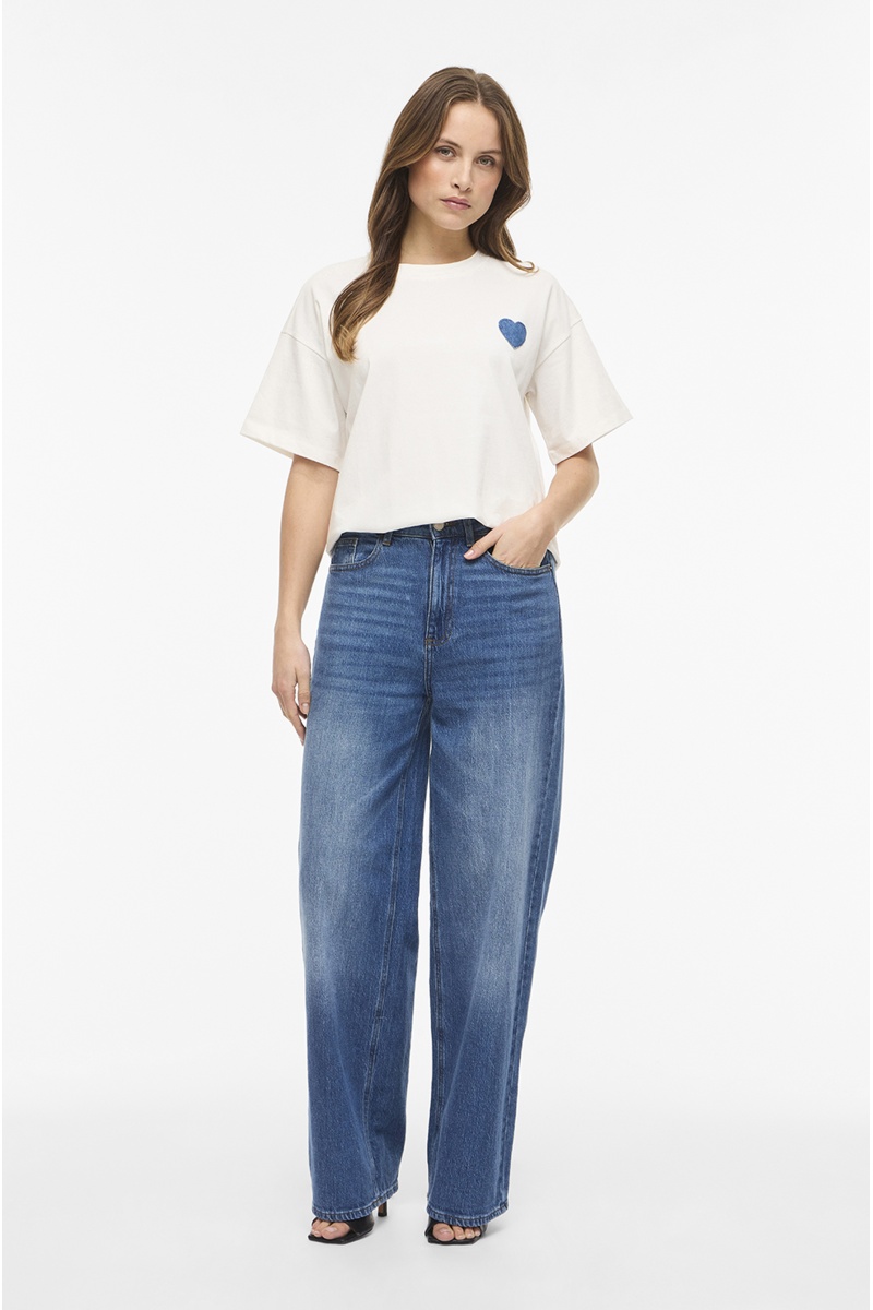 VILA A/S SNOW WHITE T-SHIRTS MC