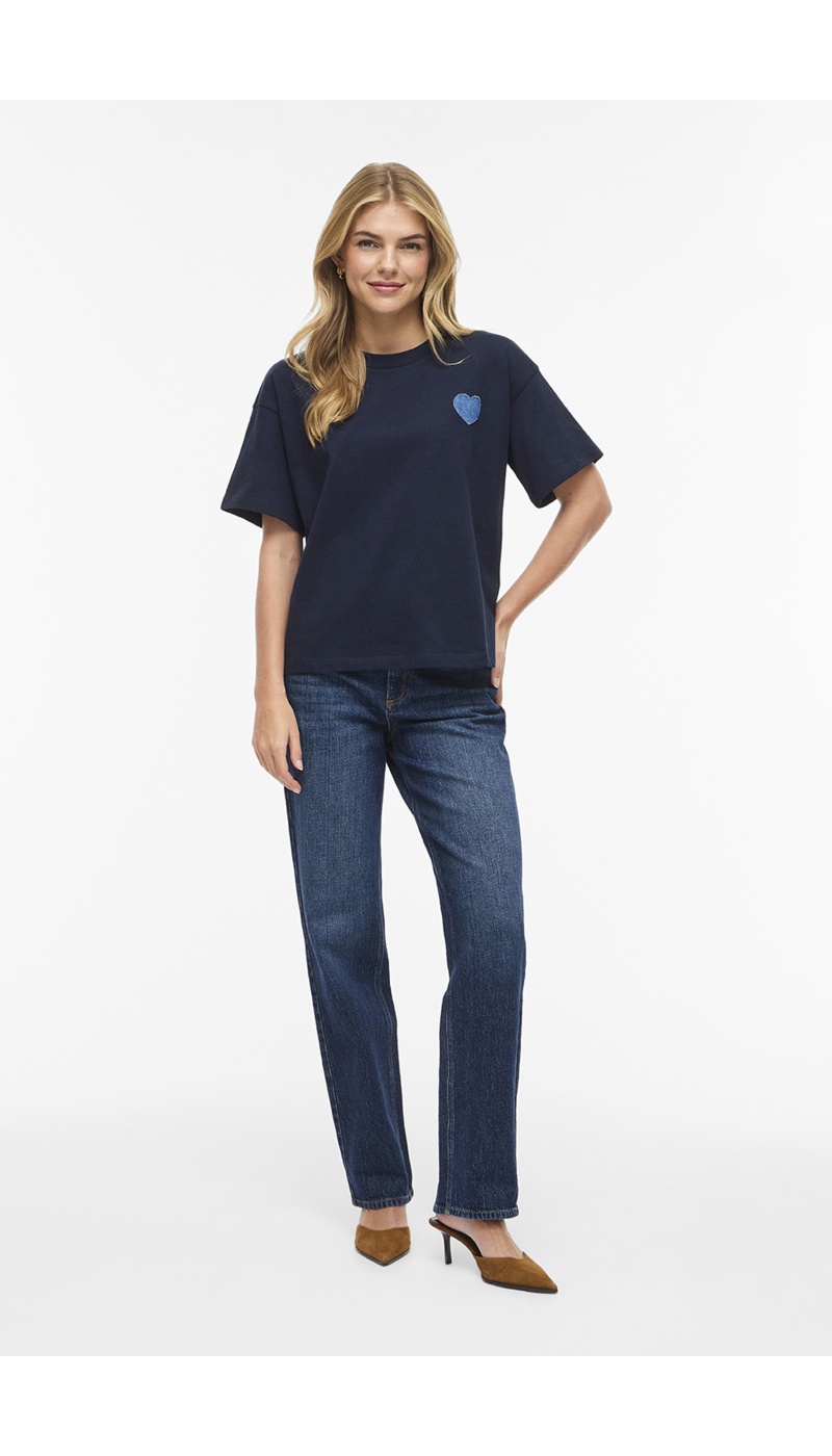 VILA A/S NAVY BLAZER T-SHIRTS MC