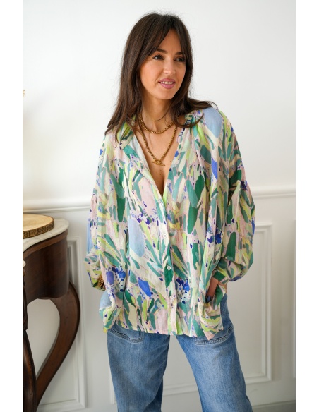 banditas IMPRI VERT CHEMISIER