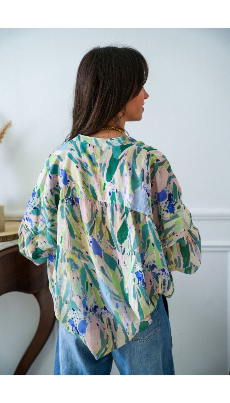 banditas IMPRI VERT CHEMISIER