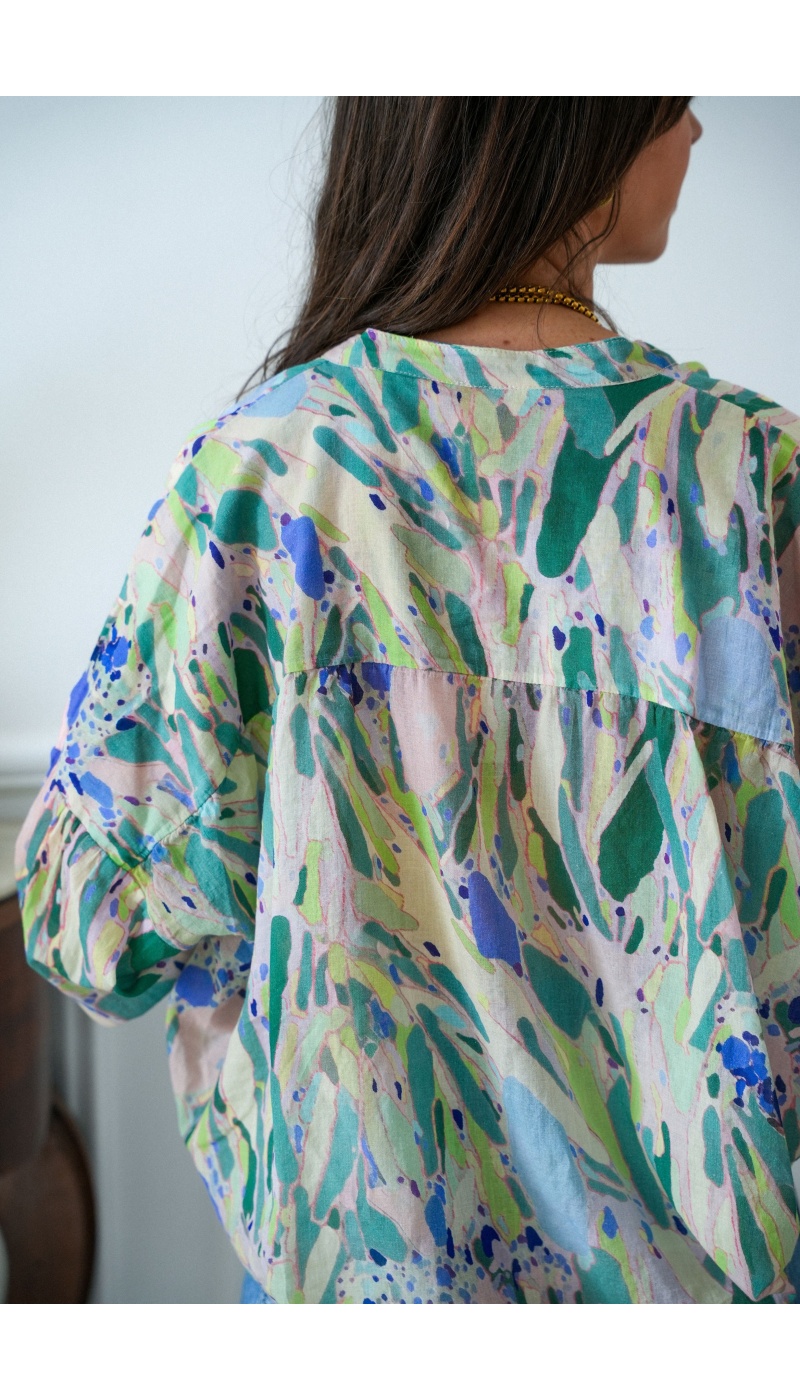 banditas IMPRI VERT CHEMISIER