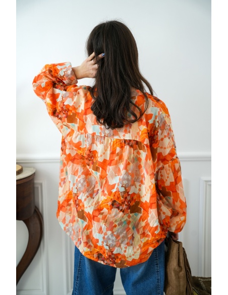 banditas IMPRI ORANGE CHEMISIER