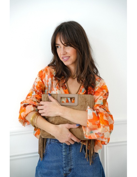 Sac Franges Camel MARIA