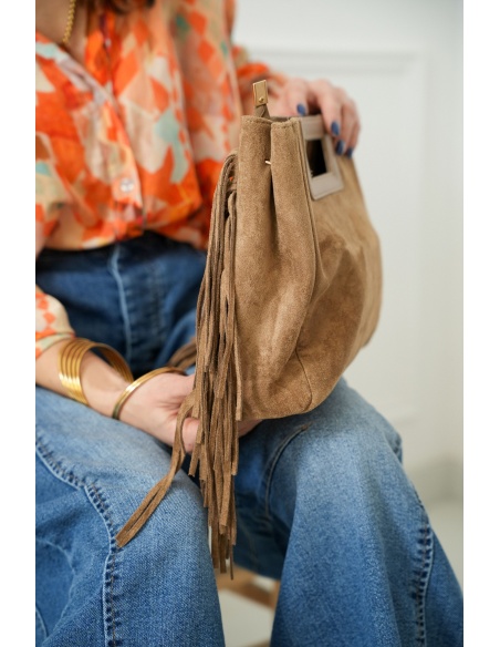 Sac Franges Camel MARIA