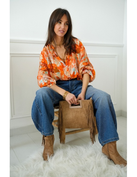 Sac Franges Camel MARIA