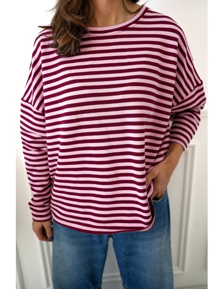 Teeshirt Marinière Bordeaux BIARRITZ