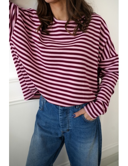 Teeshirt Marinière Bordeaux BIARRITZ